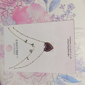 Believe by Brilliance gold love and heart❤️ necklaces